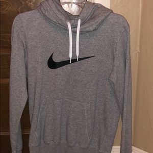 Gray Nike cowl neck hoodie
